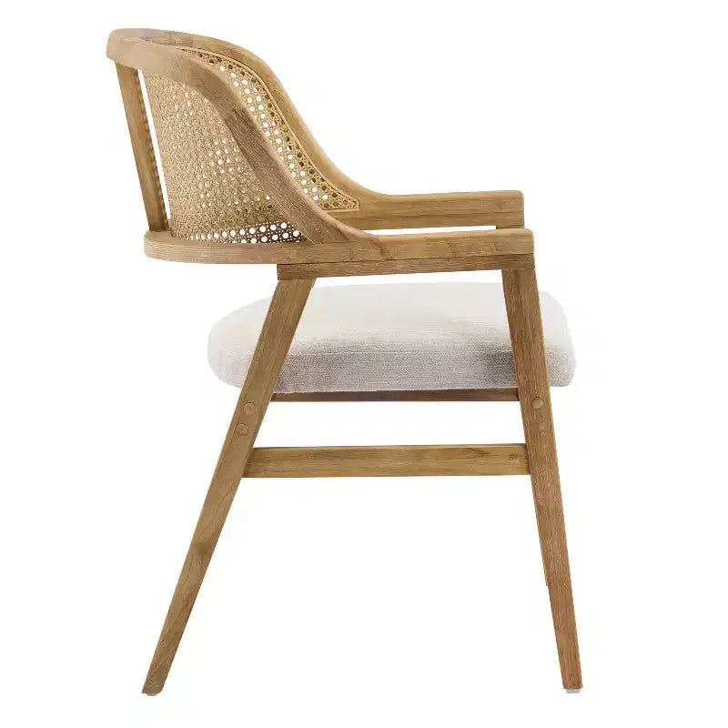 Ensemble de salle à manger extensible 5 pièces en bois moderne du milieu du siècle Christopher Knight Home Bennett avec table et 4 chaises rembourrées à dossier en cannage