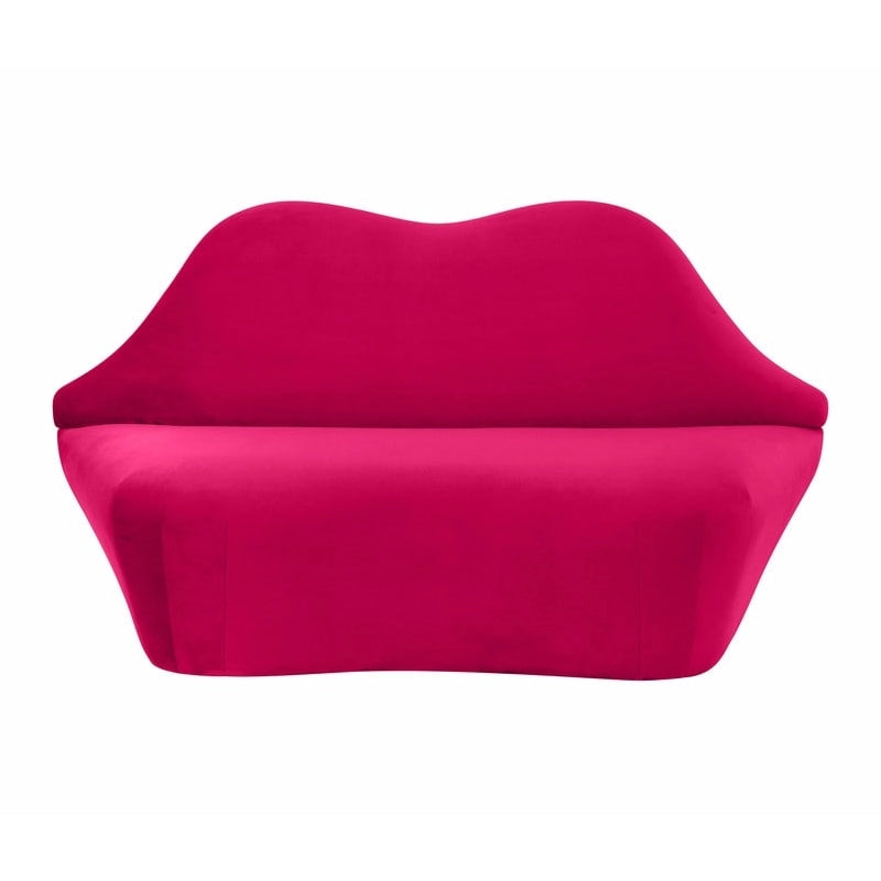 Lips Samtsofa - 67.7W x 29.1D x 36H