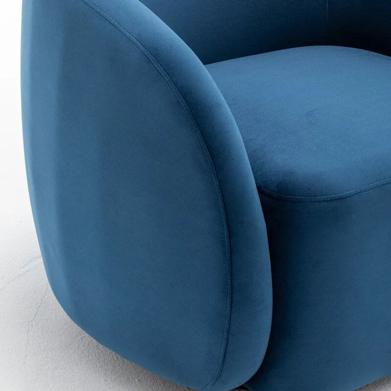 Moderne draaibare fauteuil met kuipvormige zitting