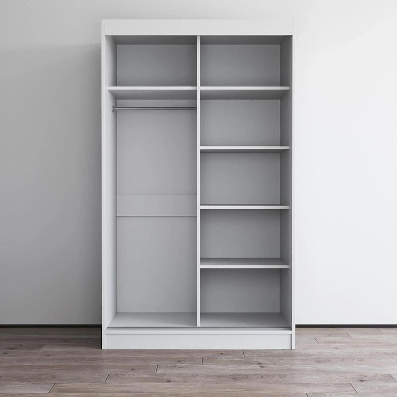 Armoire moderne à 2 portes à fini très brillant Aria