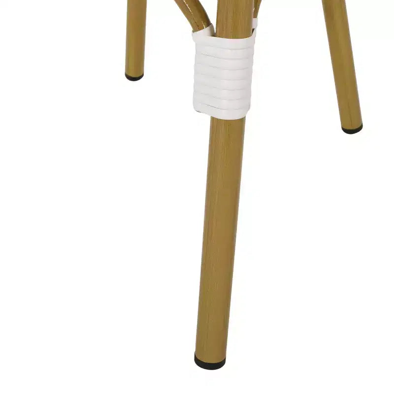 Sedie da bistrot Baron di Christopher Knight Home con rattan intrecciato e struttura in alluminio (set di 4)