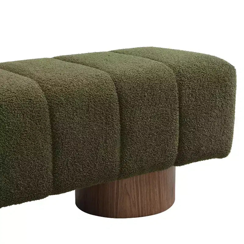 Banc de salle à manger contemporain multifonctionnel en chenille rembourrée Christopher Knight Home Gale 50