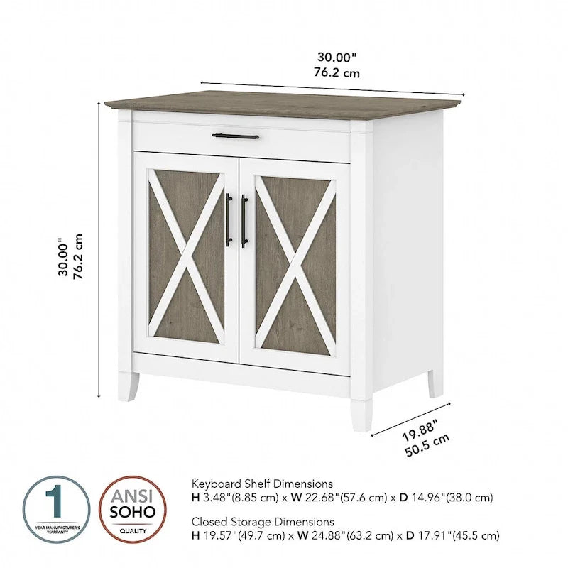 Secrétaire Key West avec armoire de rangement par Bush Furniture