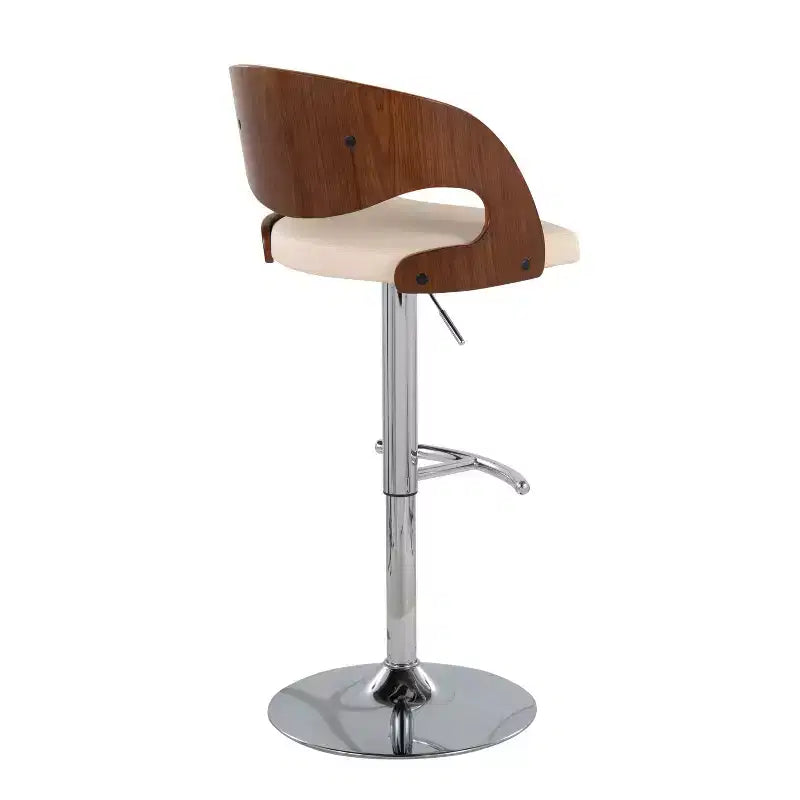 2er-Set Pino Mid - verstellbarer Barhocker im Mid-Century-Modern-Stil mit Drehfunktion - Lumisource