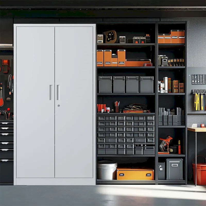 Metalen garagekast