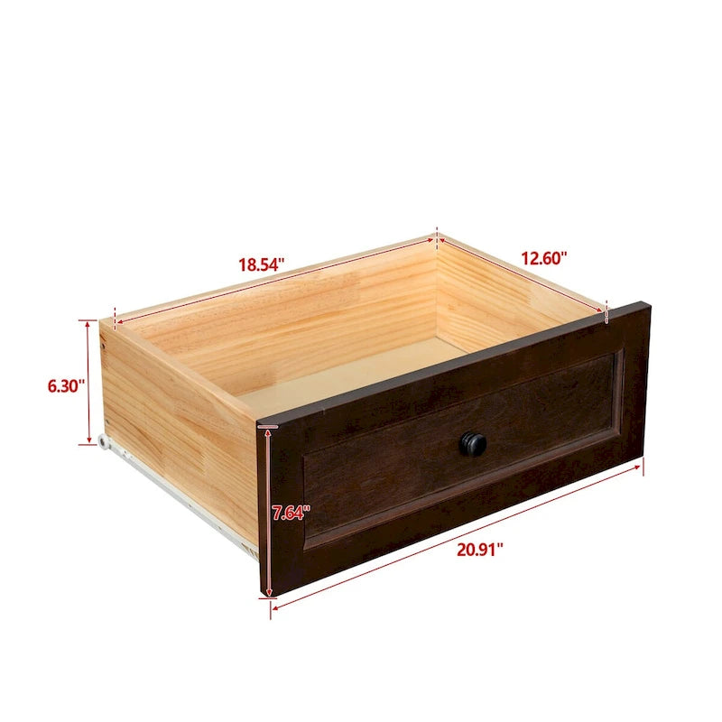 Kommode aus Massivholz mit Sprühlackierung, Bar, Buffettisch, Geschirrschrank, Spind, Anrichte, Konsolentisch, Spind