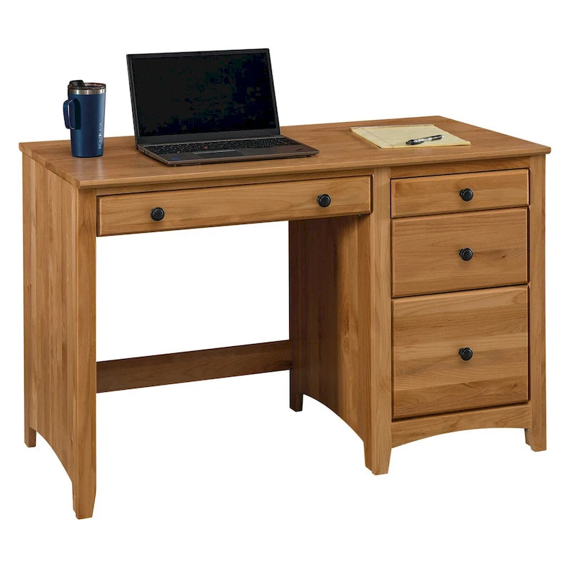 Arch+Haven bureau van massief hout met 4 laden