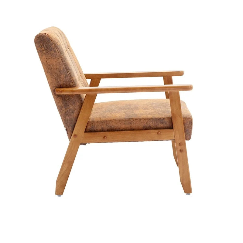 Set van 2 accentstoelen met bijzettafel, fauteuils voor woonkamer, slaapkamer of kantoor - 30.71H*25.39W *27.95D