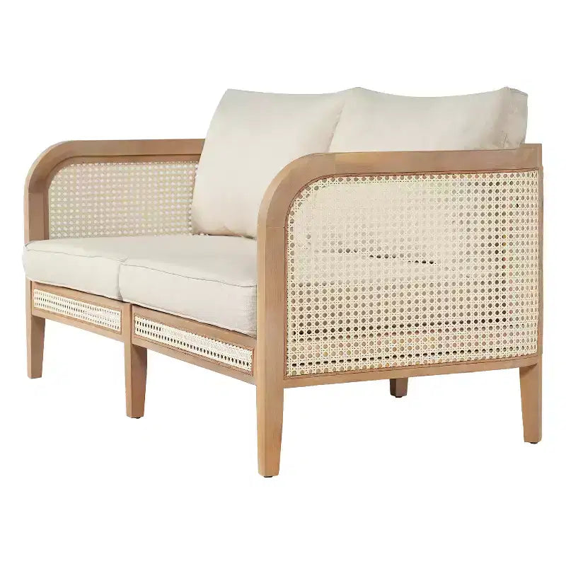 Christopher Knight Home Maciej 3-teiliges rustikales Outdoor-Sitzset aus Akazienholz und Rattan