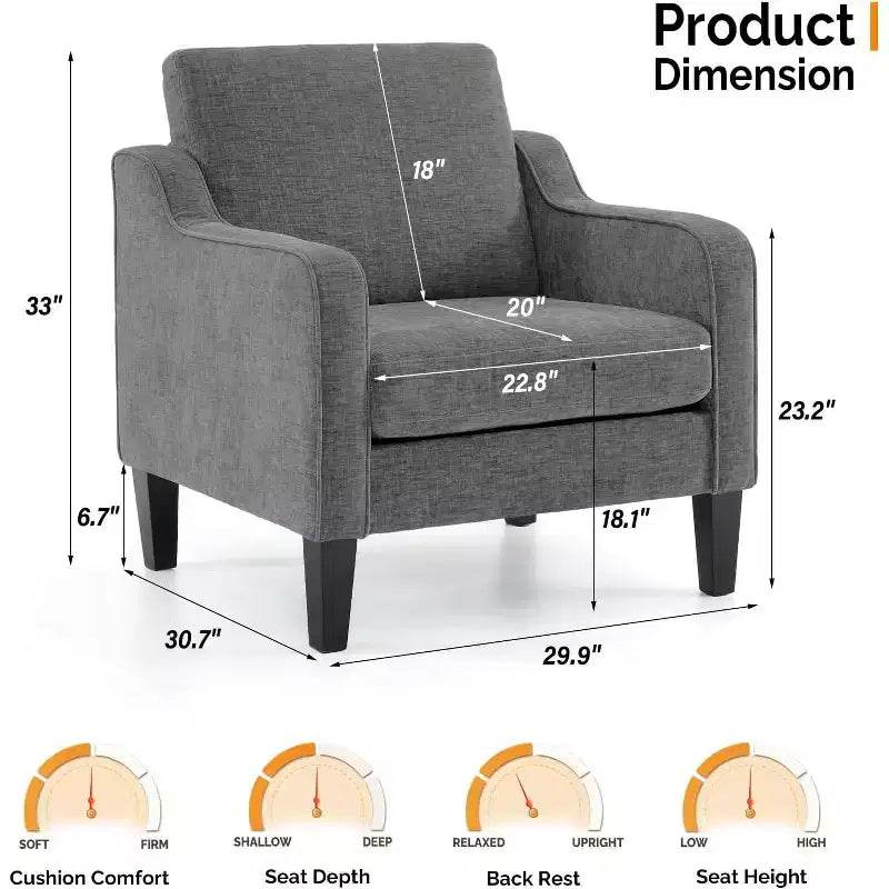 Polstersessel fürs Wohnzimmer, Lesesessel im Mid-Century-Modern-Stil