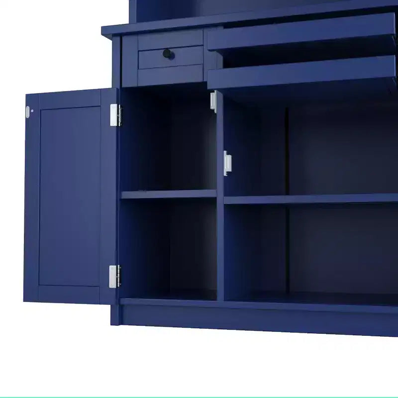 Küchenvorratsschrank, 75 hoch, mit Glastüren
