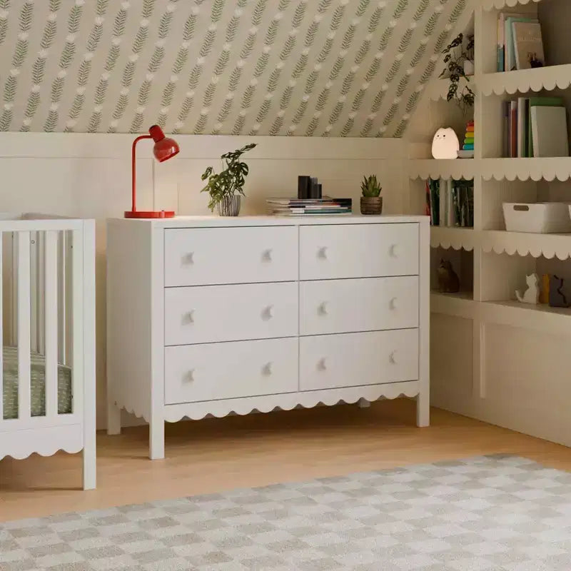 Kommode mit Muschelform und 6 Schubladen