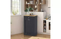COZONY Holzschrank für Mülltrennung mit versteckter Schublade, freistehender, haustiersicherer Küchenabfalleimerhalter, platzsparendes Design