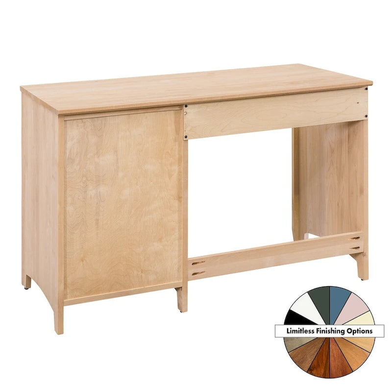 Arch+Haven bureau van massief hout met 4 laden