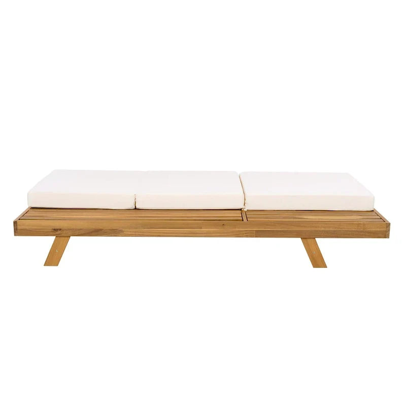Christopher Knight Home- Michael Outdoor-Chaiselongue-Set aus Akazienholz, 2-teilig