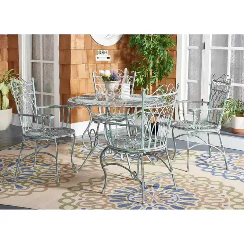 Thessaly 5-delige tuinset - binnen/buiten - PAT5003 - Safavieh