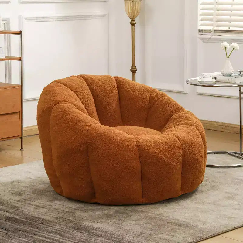 Sitzsack-Sessel mit Armlehnen, Füllung aus hochdichtem Schaumstoff, gemütlicher Loungesessel für Erwachsene, Wohnzimmer