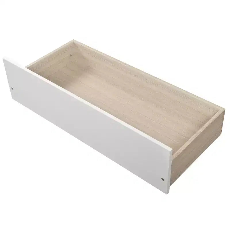 Stapelbed met twee tweepersoonsbedden, twee opberglades en opbergplanken, voor de slaapkamer van kinderen, tieners en volwassenen