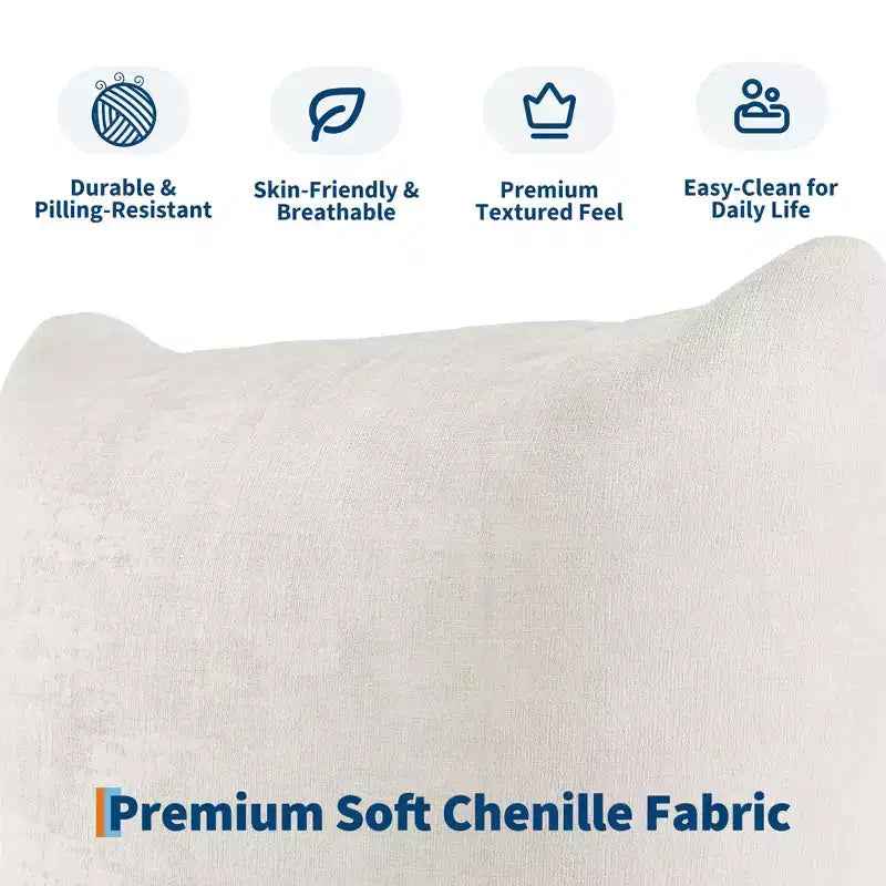 Modulares Zweisitzer-Sofa aus Chenille, Cloud-Couch mit hoch belastbarem Schaumstoff, platzsparendes Sofa ohne Gestell für Wohnung und Büro