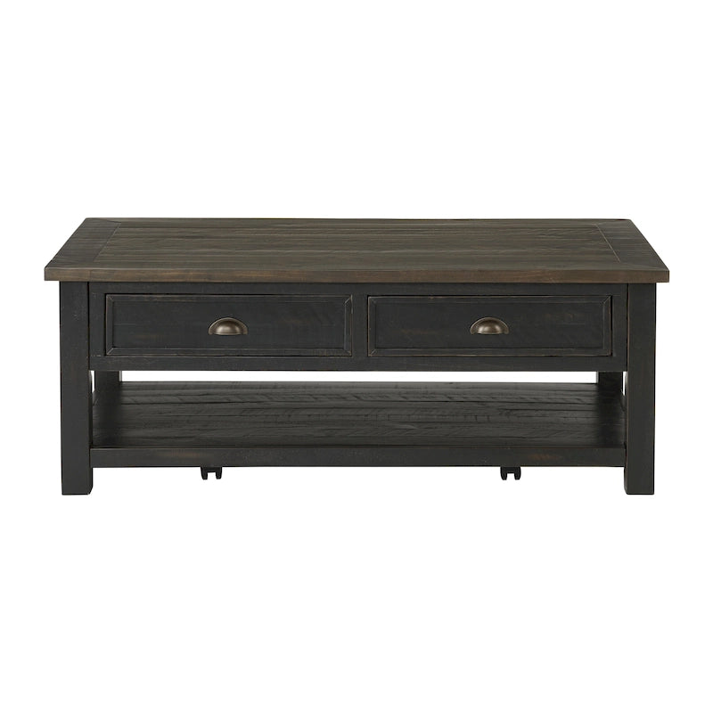 The Gray Barn Downington Couchtisch aus Massivholz mit 2 Schubladen