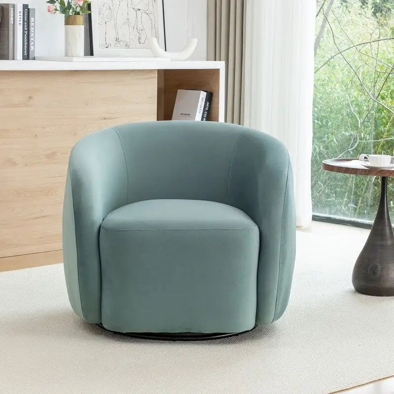 Moderne draaibare fauteuil met kuipvormige zitting