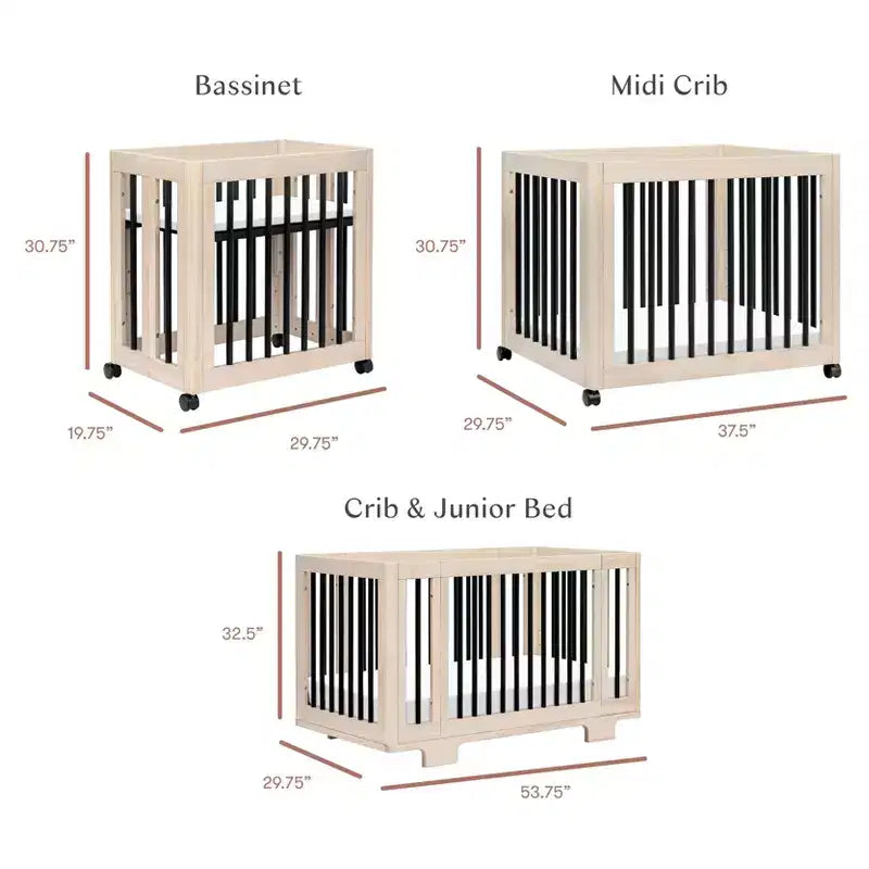 Lettino convertibile Babyletto Yuzu 8 in 1 con kit di conversione per tutte le fasi