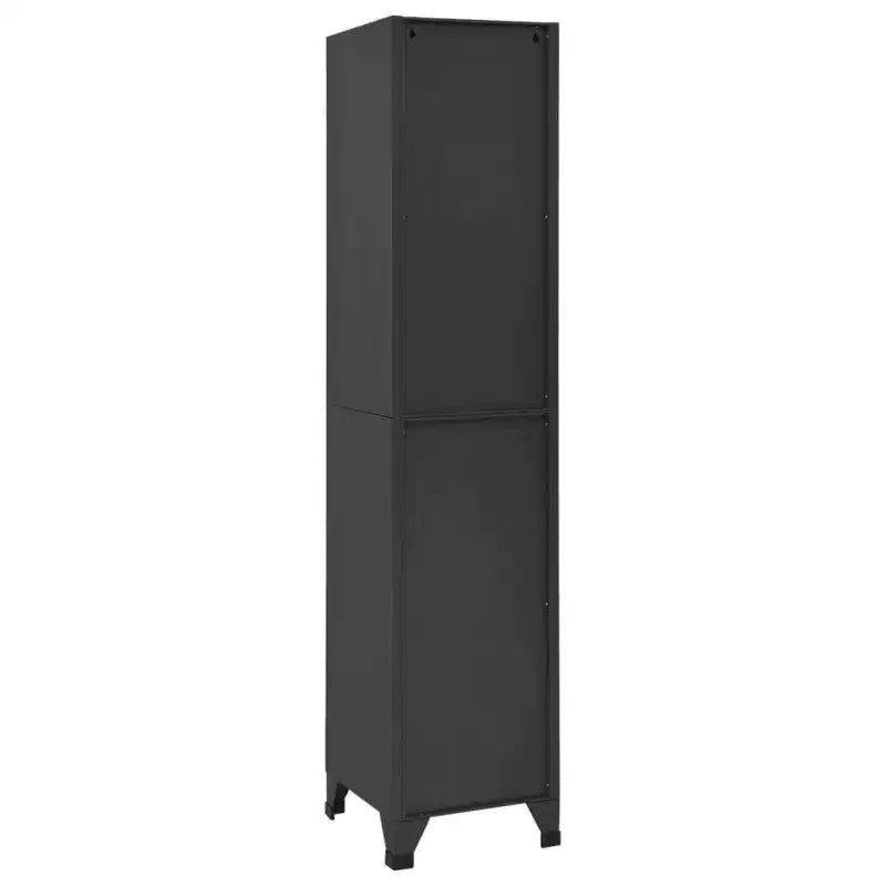 Armoire vestiaire en acier anthracite à 6 portes, multi-utilisateurs