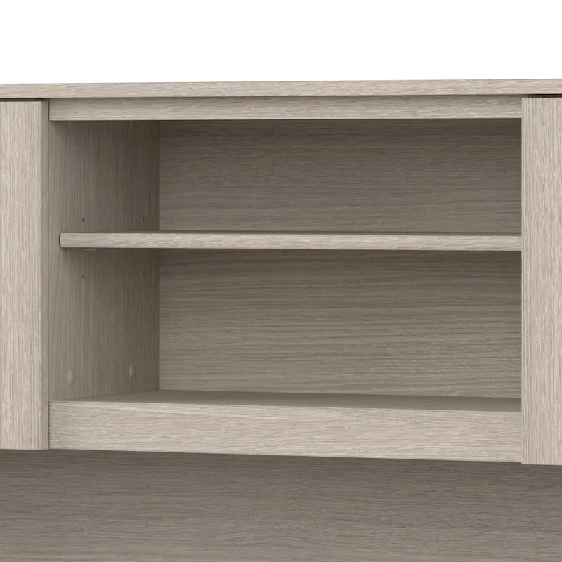 Bush Furniture Somerset 60W L-förmiger Schreibtisch mit Aufsatzregal