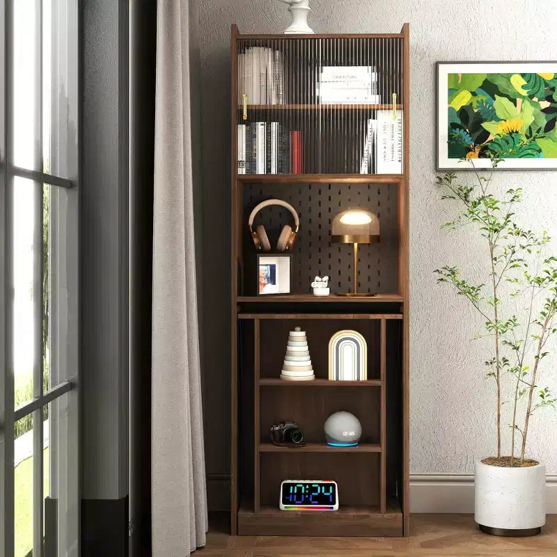 GDFStudio Sinclair moderne houten opklapbare studeertafel van 36 met opbergruimte