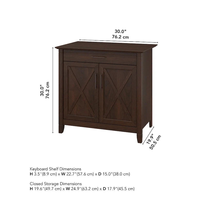 Secrétaire Key West avec armoire de rangement par Bush Furniture