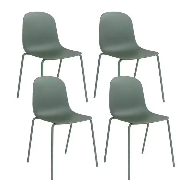 Jamesdar Set mit 4 Serena-Esszimmerstühlen