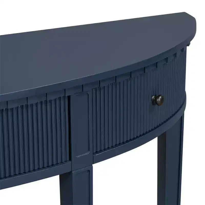 Console Table with 3 Drawers, Elegant Console Table, Sturdy Stable Entryway Sofa Table with Vertical Stripe Drawer Fronts