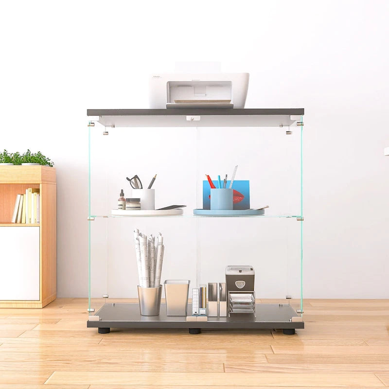 Vitrinenschrank mit zwei Glastüren und 2 Einlegeböden