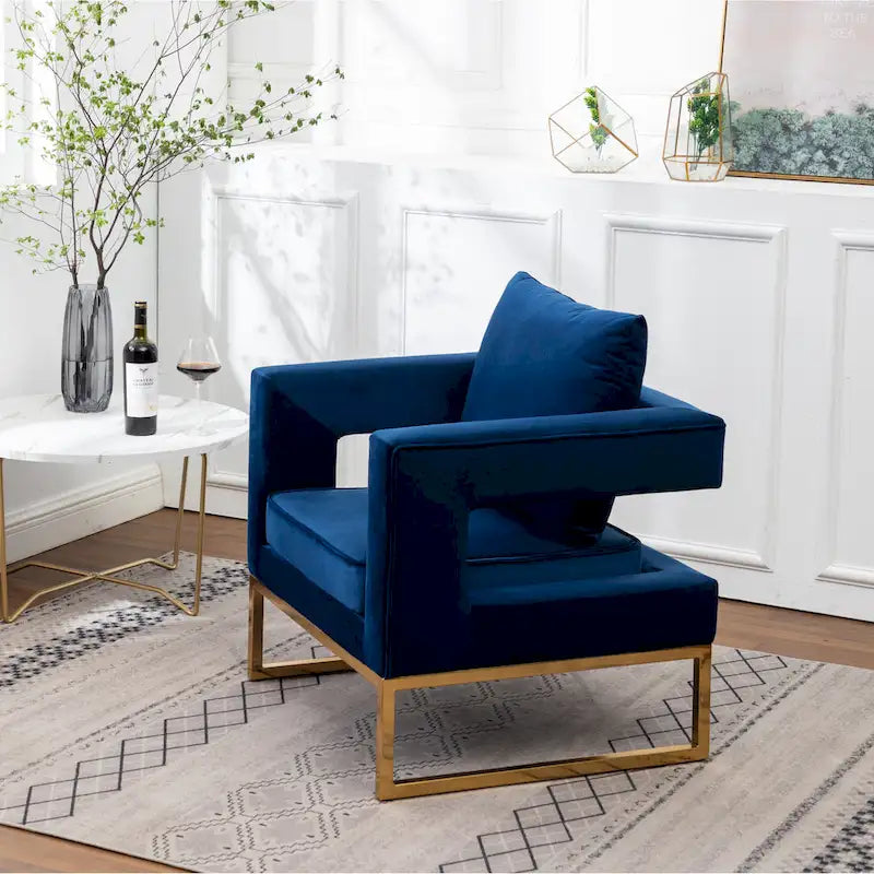 Fauteuil d’appoint contemporain rembourré Lenola de Roundhill Furniture