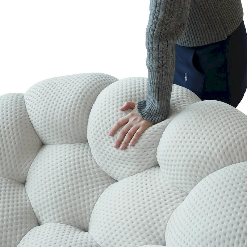 2er-Set 3D-Wabenstoff-Bubble-Sofas, 3-Sitzer-Sofa und Einzelsessel fürs Wohnzimmer