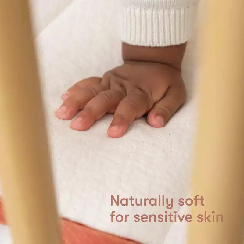 Matelas de lit de bébé biologique Babyletto x Avocado, 2 étapes et 100 % non toxique - Blanc