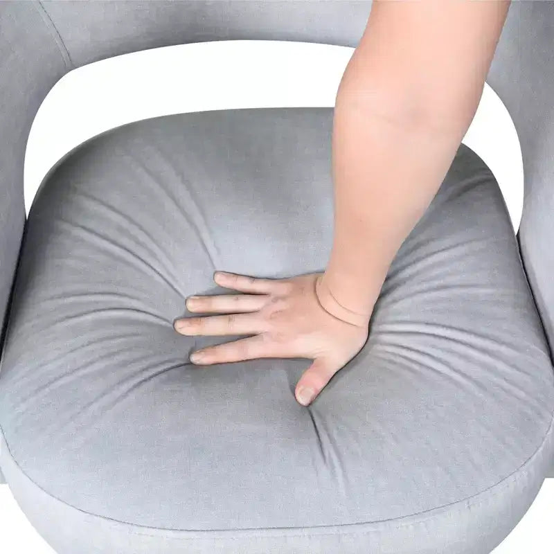 GDFStudio Hudson moderne luxe draaifauteuil met fluwelen bekleding