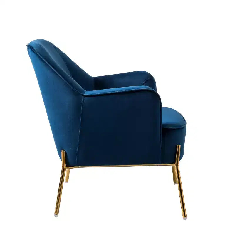 Odo comfortabele accentfauteuil van fluweel voor de woonkamer, met gestoffeerde, gevoerde zitting, set van 2 | Karat Home