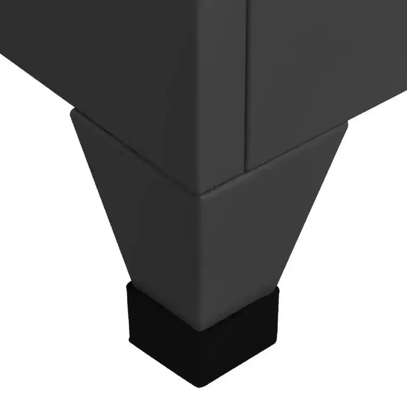 Armoire vestiaire en acier anthracite à 6 portes, multi-utilisateurs