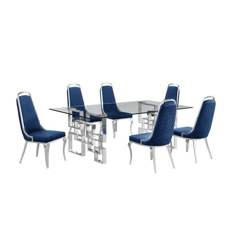 Ensembles de salle à manger avec grande table en verre de Best Quality Furniture