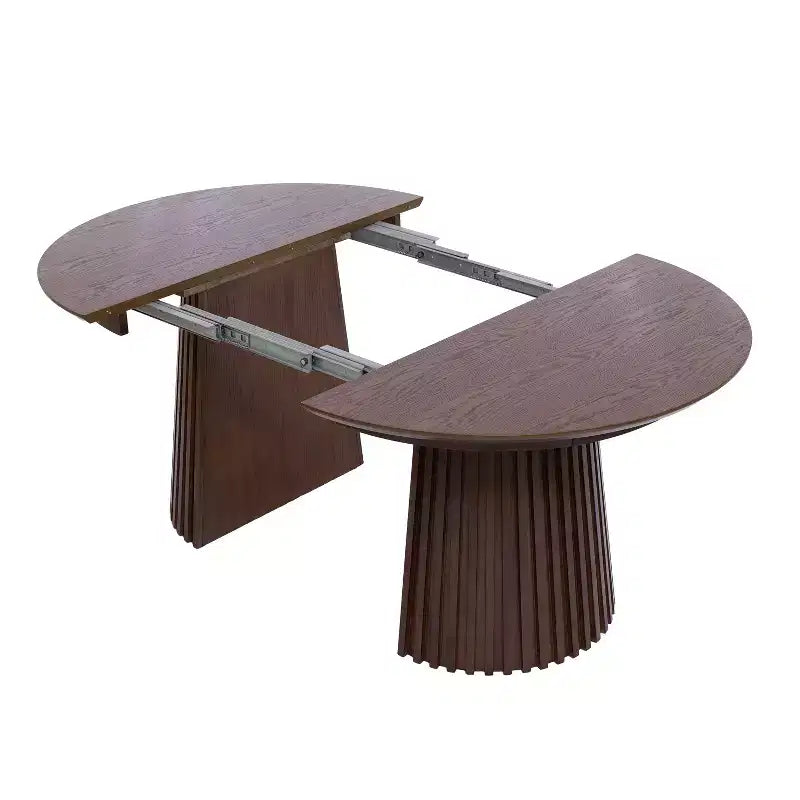 Ensemble de salle à manger extensible 5 pièces en bois moderne du milieu du siècle Christopher Knight Home Bennett avec table et 4 chaises rembourrées à dossier en cannage