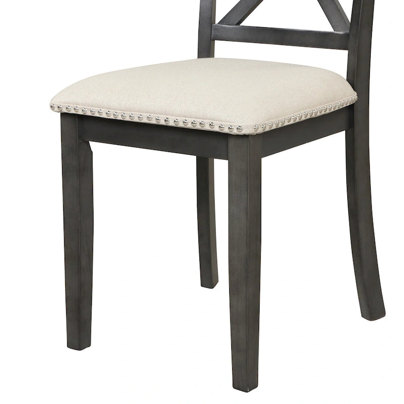 Eetkamertafel met stoelen, set van 5 stuks voor 4 personen