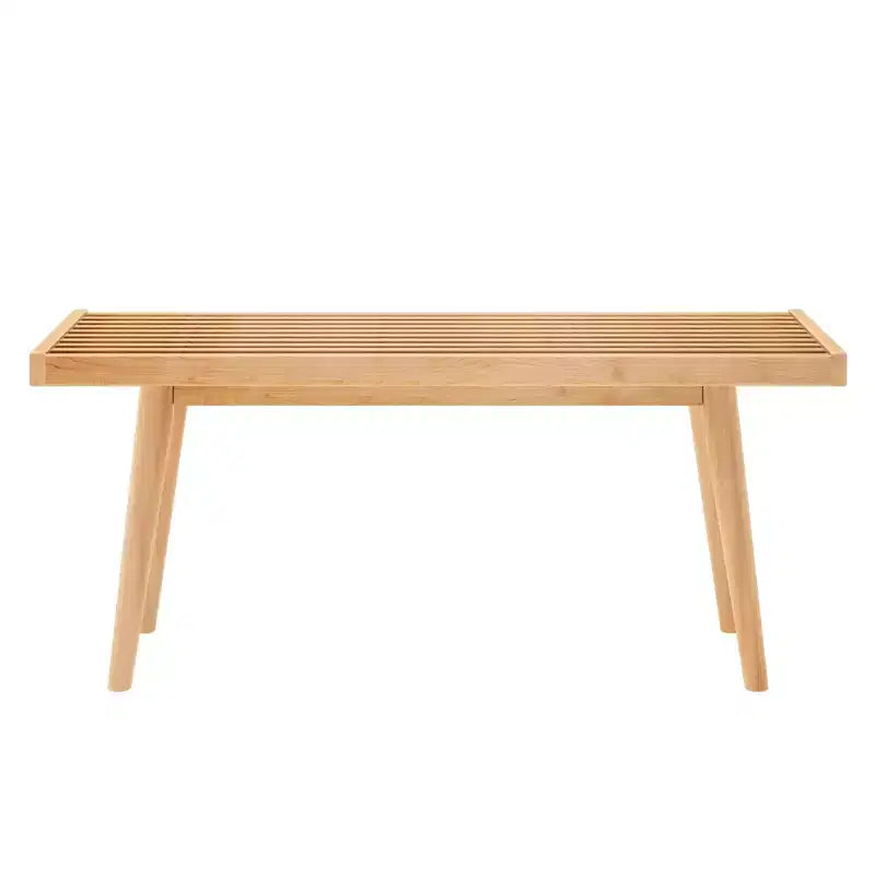 Panca da ingresso Plank+Beam, panca da fondo letto in legno massello per camera da letto, corridoio e portico, 41.25
