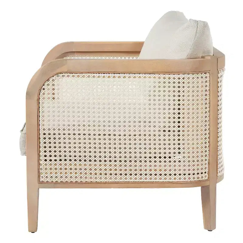 Christopher Knight Home Maciej 3-teiliges rustikales Outdoor-Sitzset aus Akazienholz und Rattan