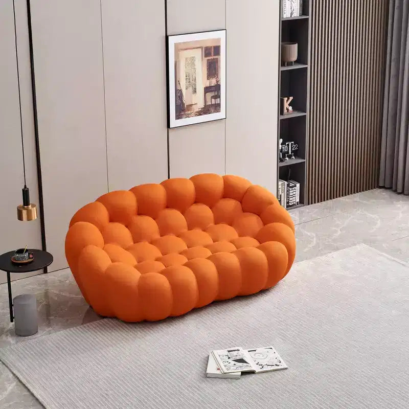 Modernes 2-Sitzer-Bubble-Sofa, gepolstert, mit 3D-Textilgewebe für das Wohnzimmer