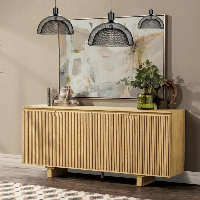 Credenza buffet Classic Home Roya con impiallacciatura in rovere