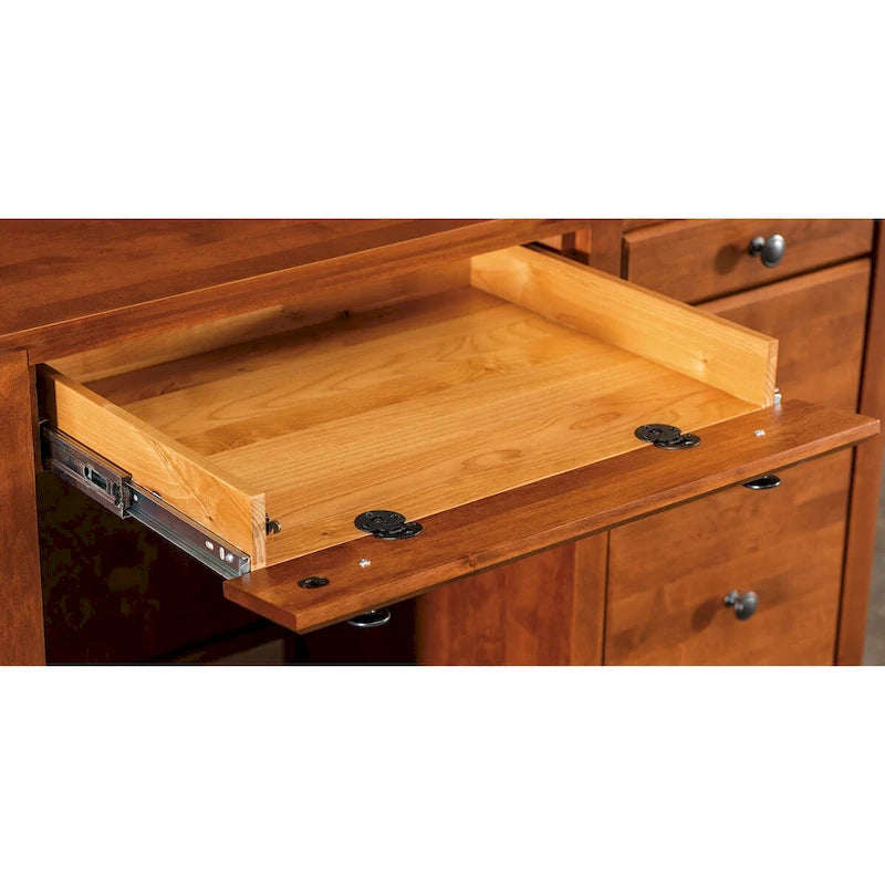 Arch+Haven bureau van massief hout met 4 laden