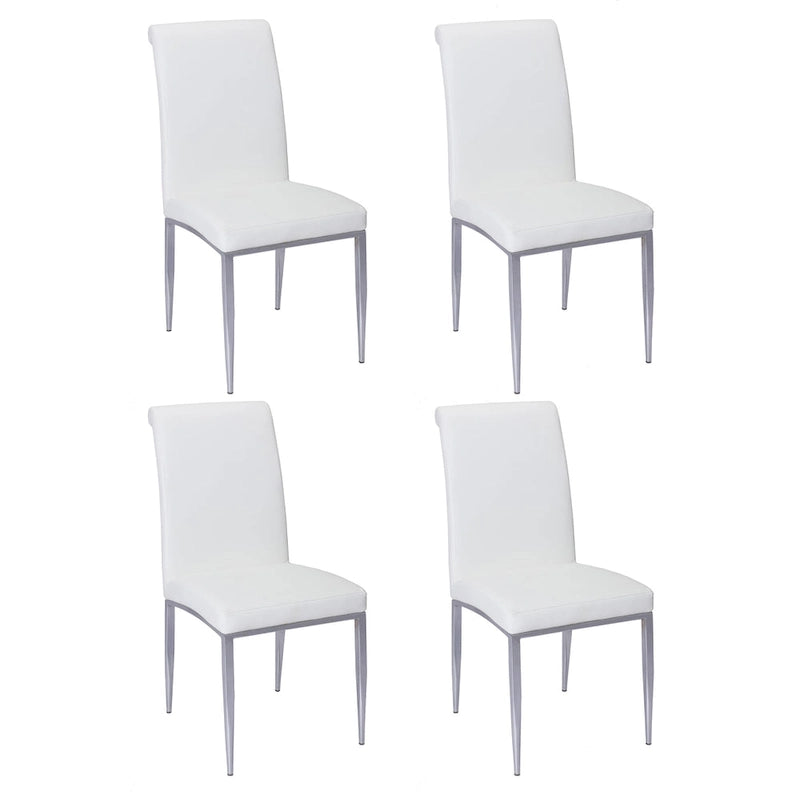 Sedia laterale cantilever imbottita Somette dallo stile contemporaneo, set da 4