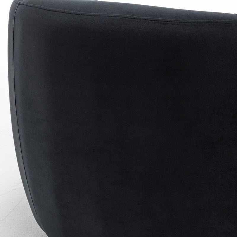 Moderne draaibare fauteuil met kuipvormige zitting