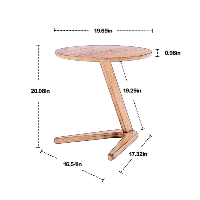 Set van 2 accentstoelen met bijzettafel, fauteuils voor woonkamer, slaapkamer of kantoor - 30.71H*25.39W *27.95D